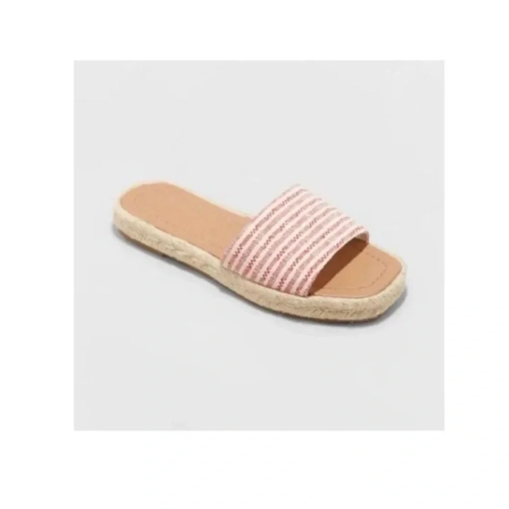 Universal Thread Fisherman Nautical Coastsl Preppy Square Toe Sandals Resort